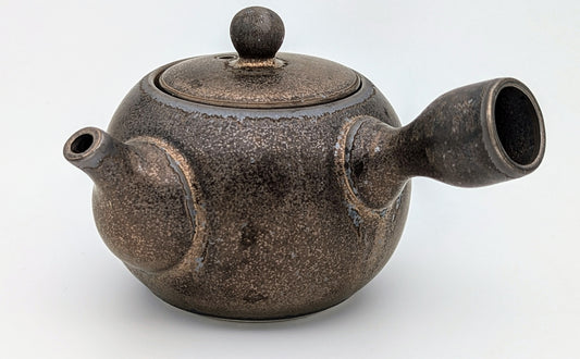 Rust glazed kyusu - Tea Topia