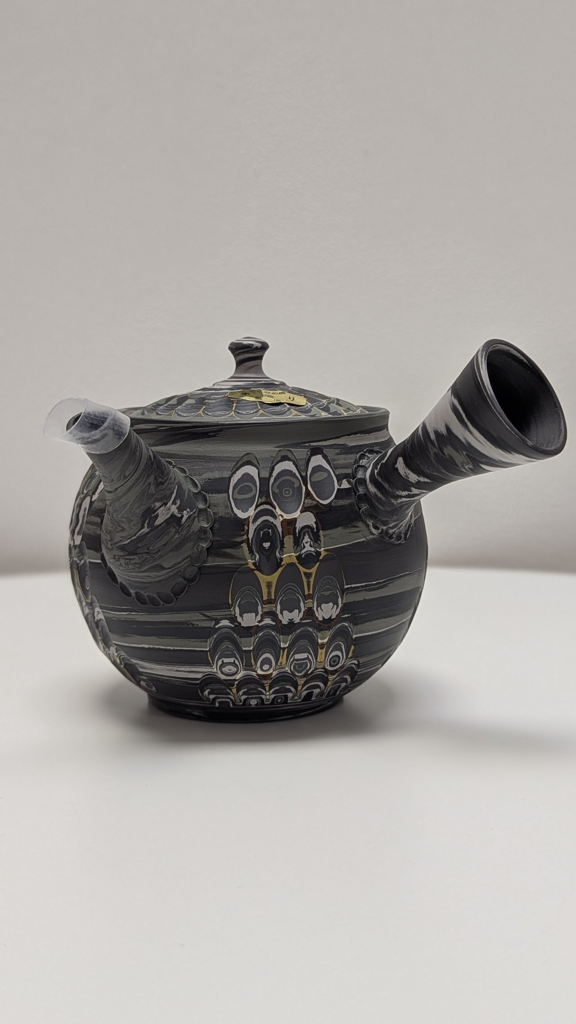 Tokoname Grey Kyusu - Tosen Kiln model1620 - Tea Topia