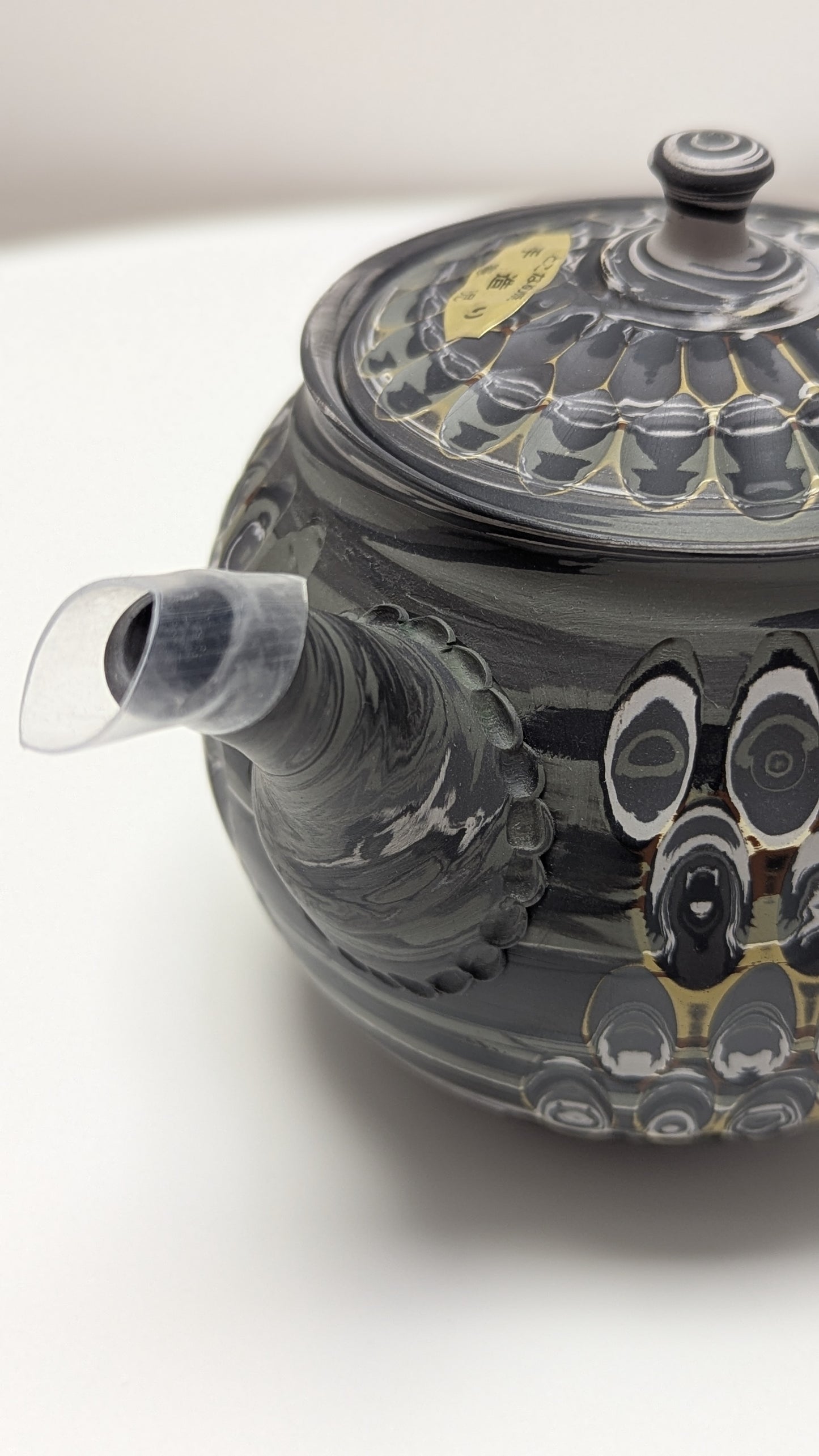 Tokoname Grey Kyusu - Tosen Kiln model1620 - Tea Topia