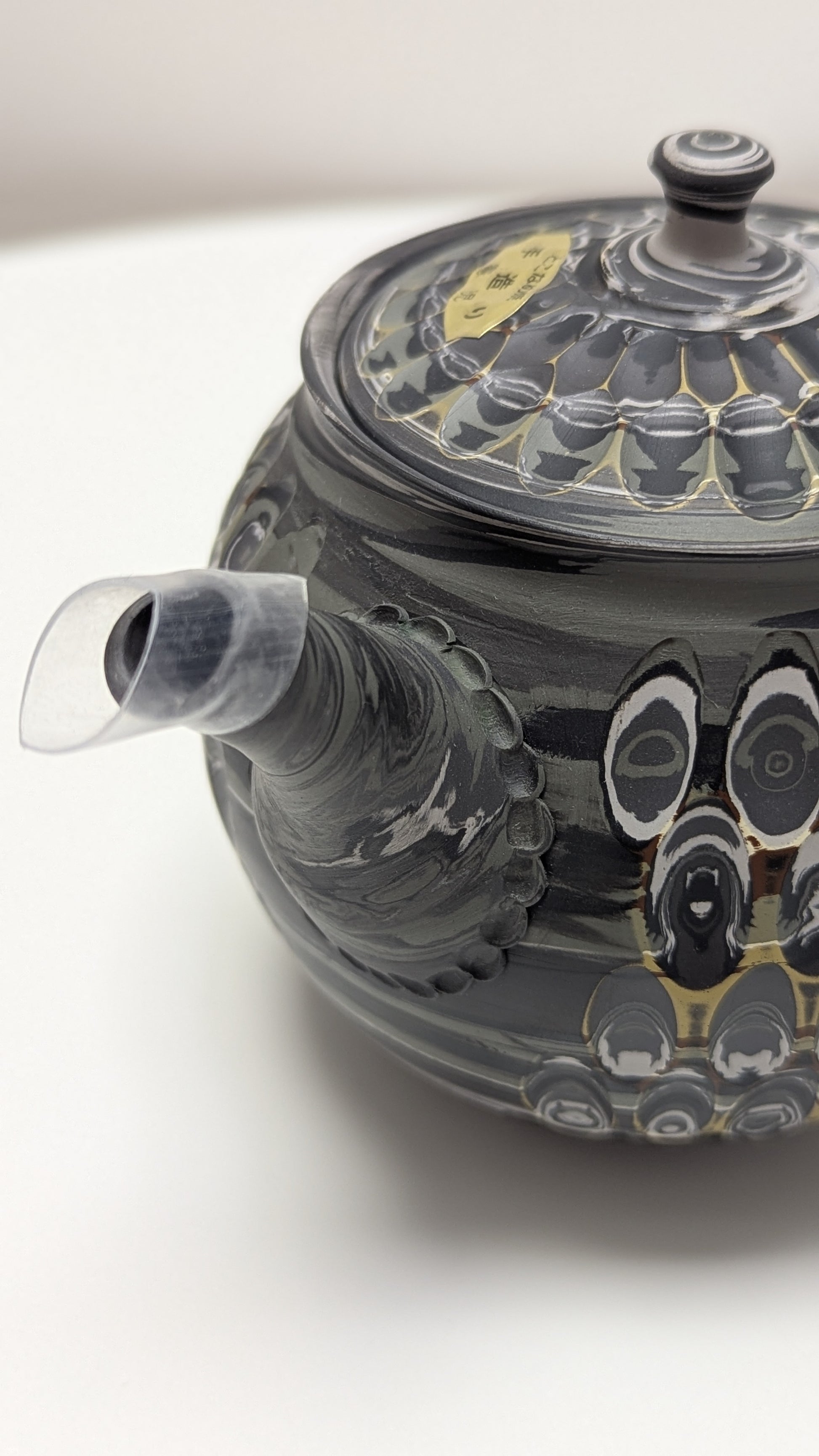Tokoname Grey Kyusu - Tosen Kiln model1620 - Tea Topia