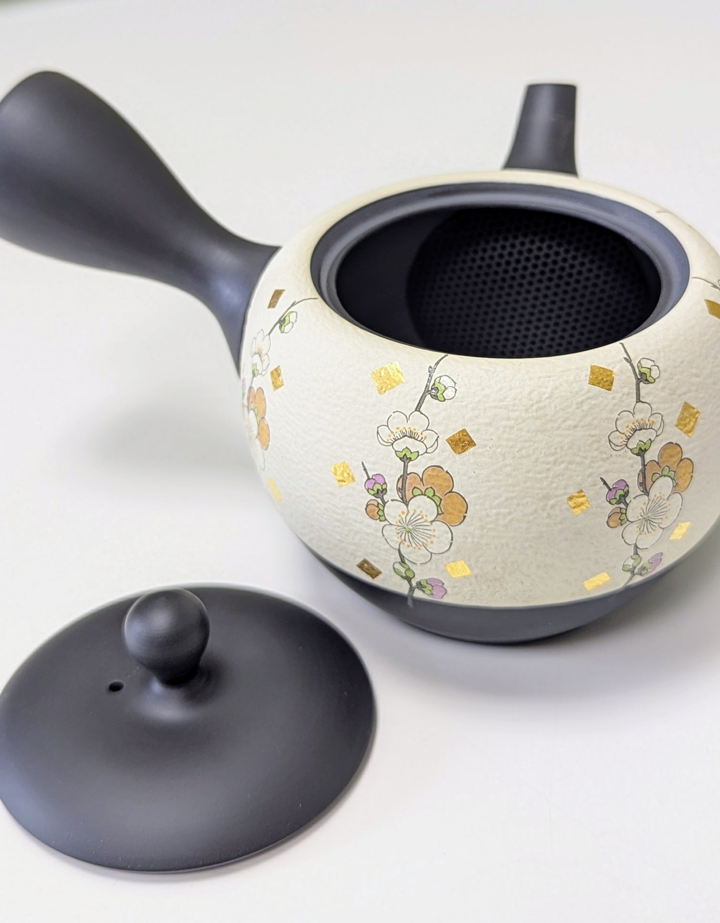 Стъклен чайник Kyusu с дървена дръжка 350мл.