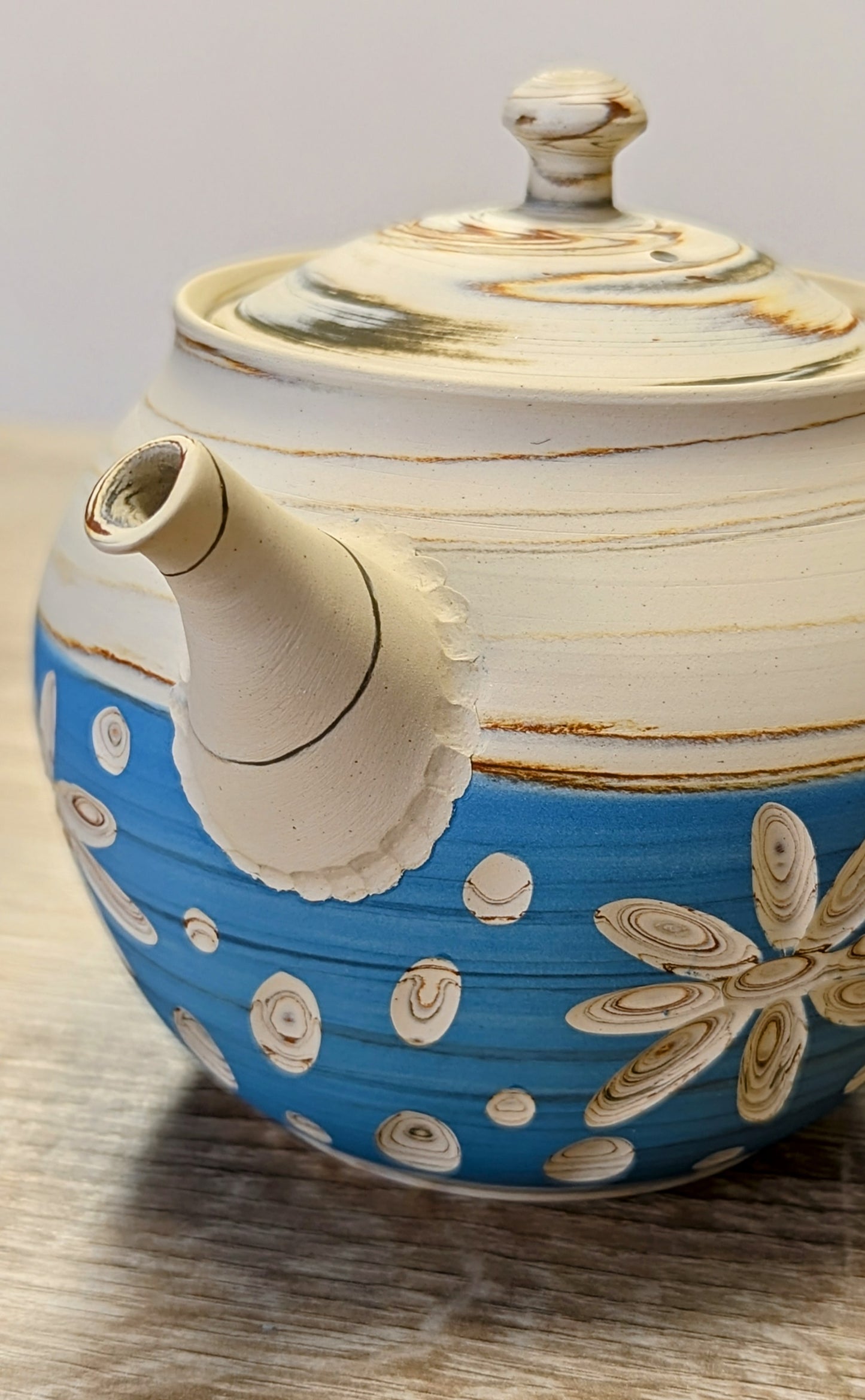 Tokoname Blue Kyusu - Tosen Kiln - Tea Topia