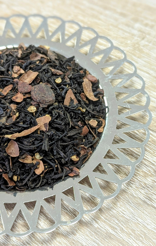 Dark chocolate black tea infusion 